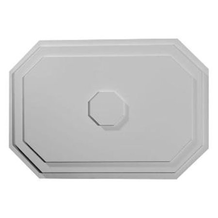 DWELLINGDESIGNS 25.25 in. W x 17.25 in. H x 1.75 in. P Architectural Accents - Felix Ceiling Medallion DW68977